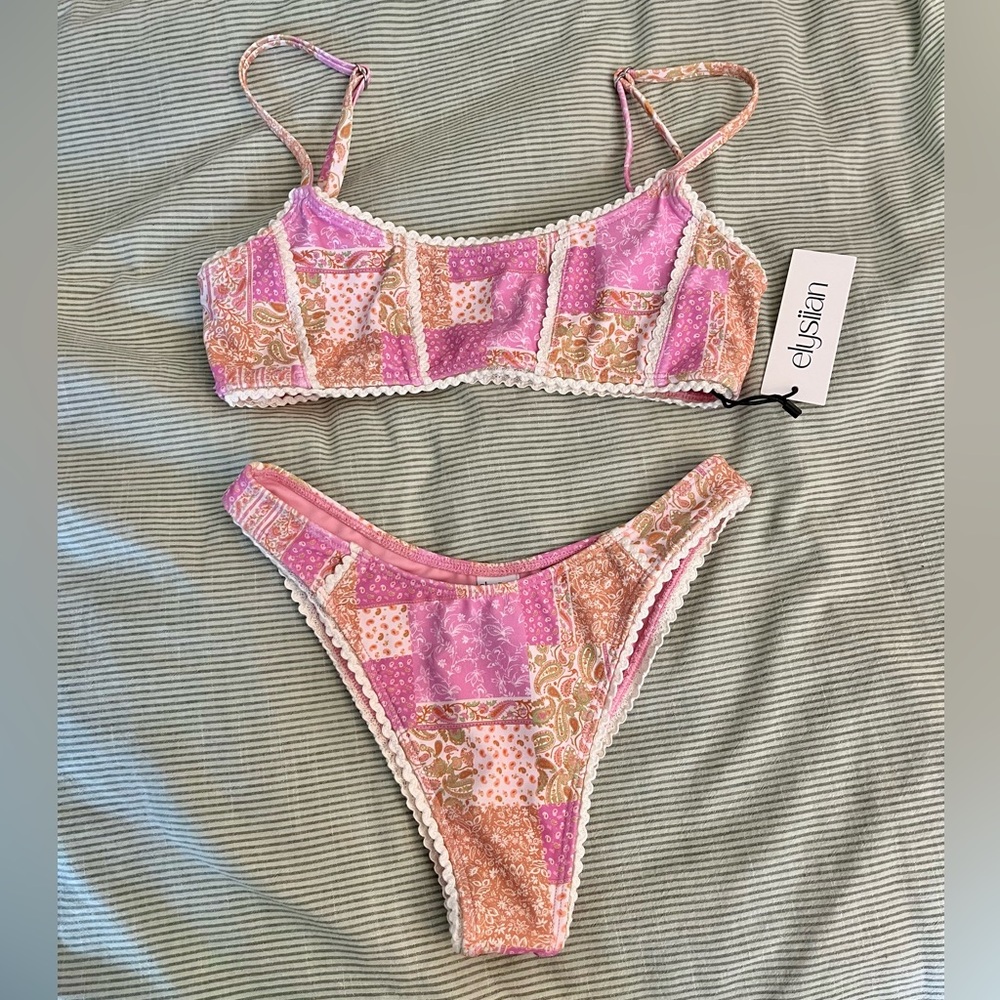 Pink Patterned Bikini Set - Picture 3 of 3